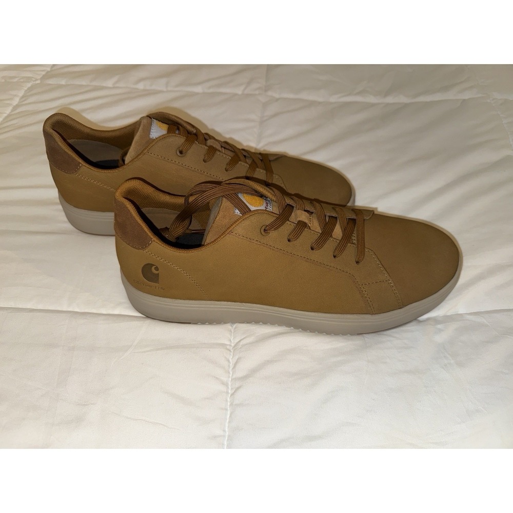 New Carhartt Men's 13M Detroit Nano Toe Leather Sneaker Carhartt Brown FC2134-M